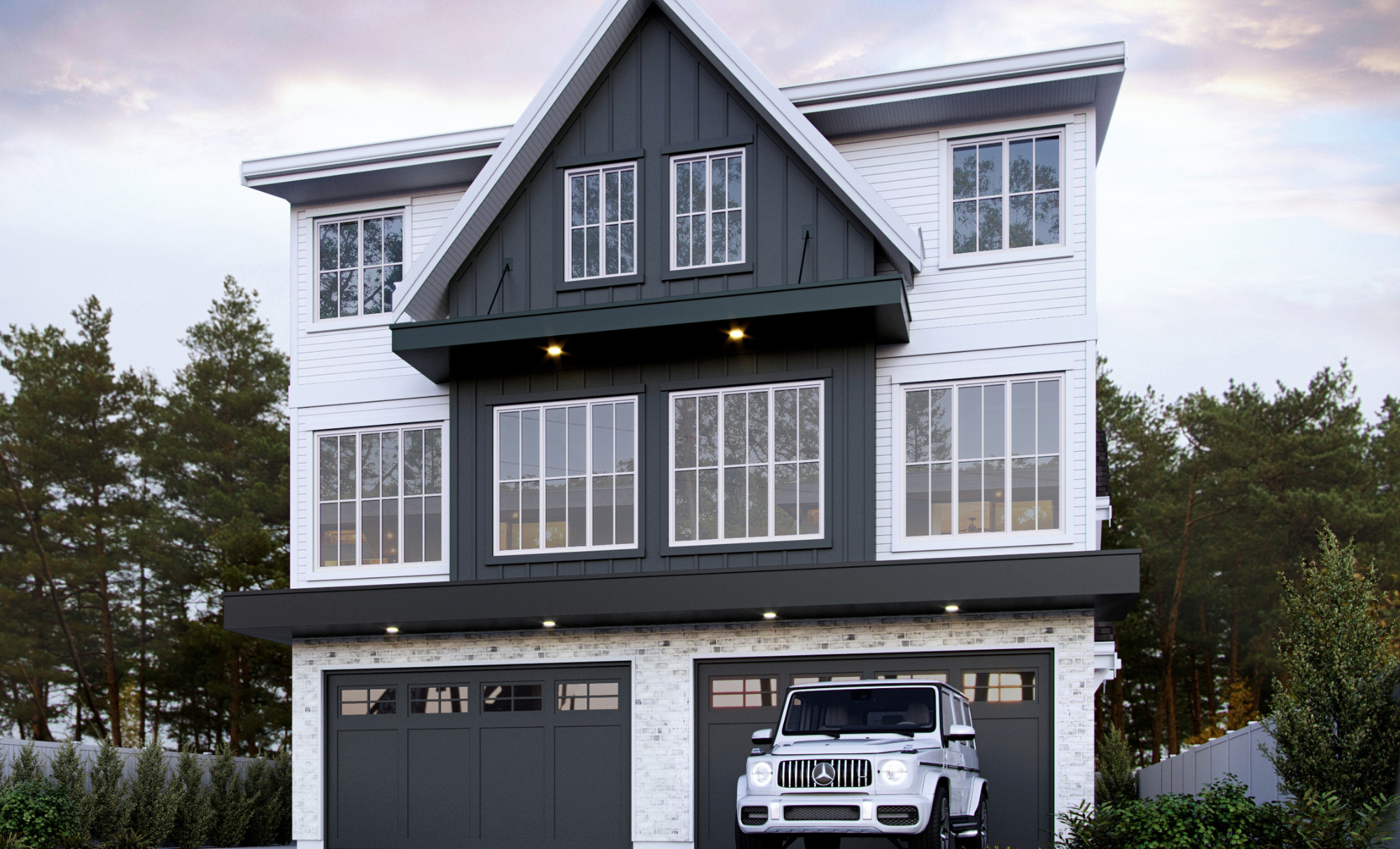 Park & Campbell Duplexes - Abbotsford, BC - 3D